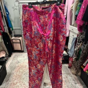 Hot pink dress pants.  XL